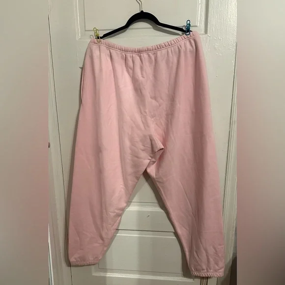 SKIMS Soft Pink Track Pants - Picture 3 of 3
